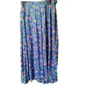 VTG Susan Briatal New Traditions Sz 12 floral Pleated skirt